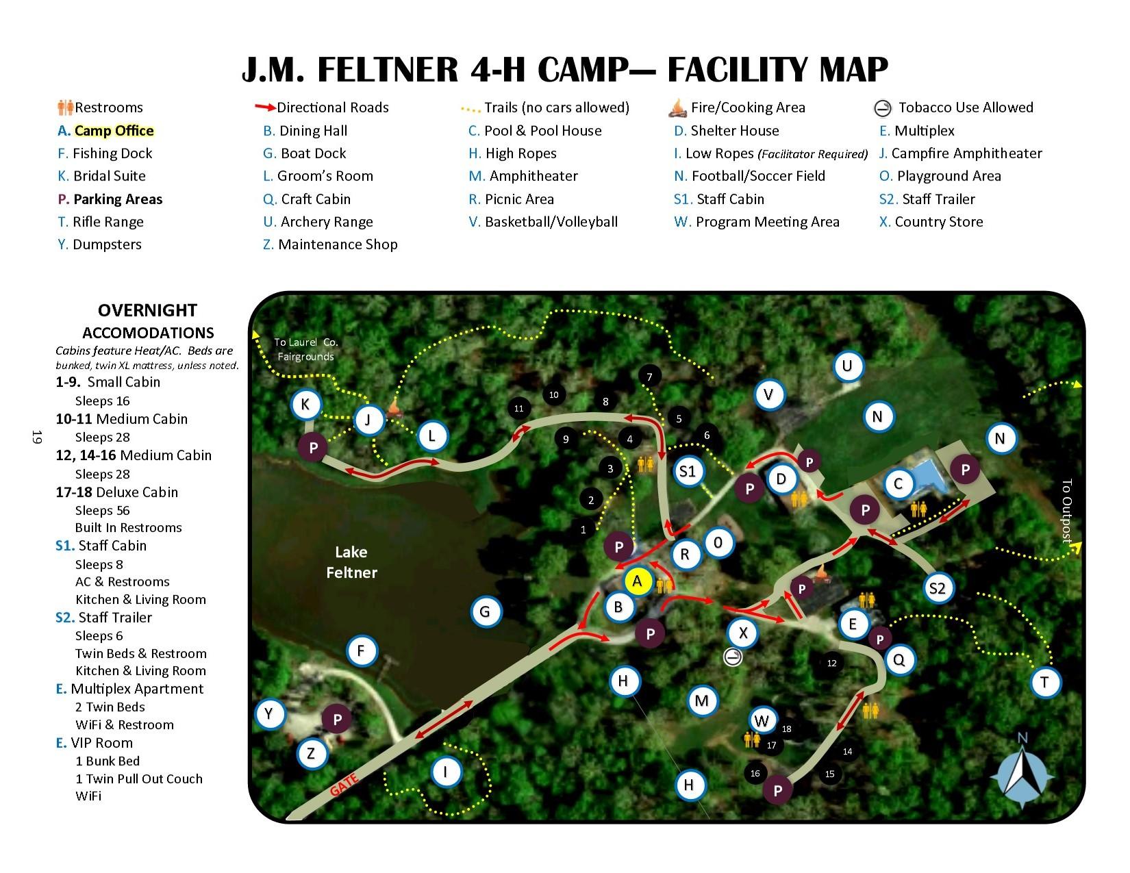 Feltner Map w/ Accomodations